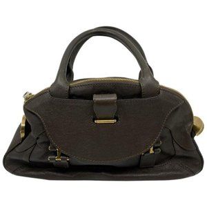 chloe handbag brown leather tote